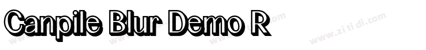 Canpile Blur Demo R字体转换